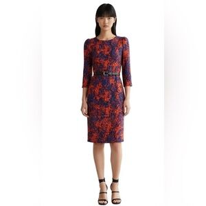 Sandro Dress Blue/Red Size 4